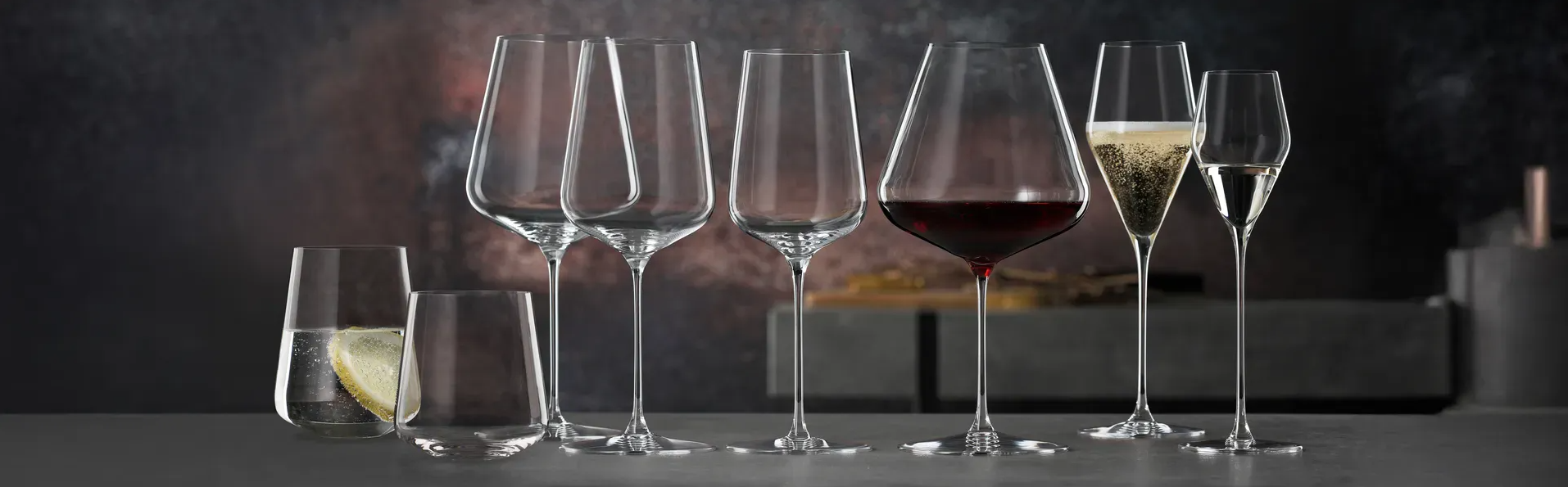 Premium Spiegelau and Nachtmann glassware